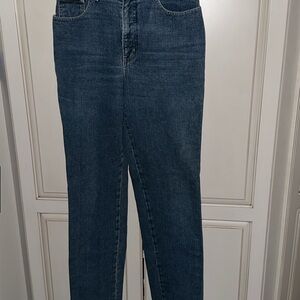 New York & Company High Rise Jeans - Dark Blue